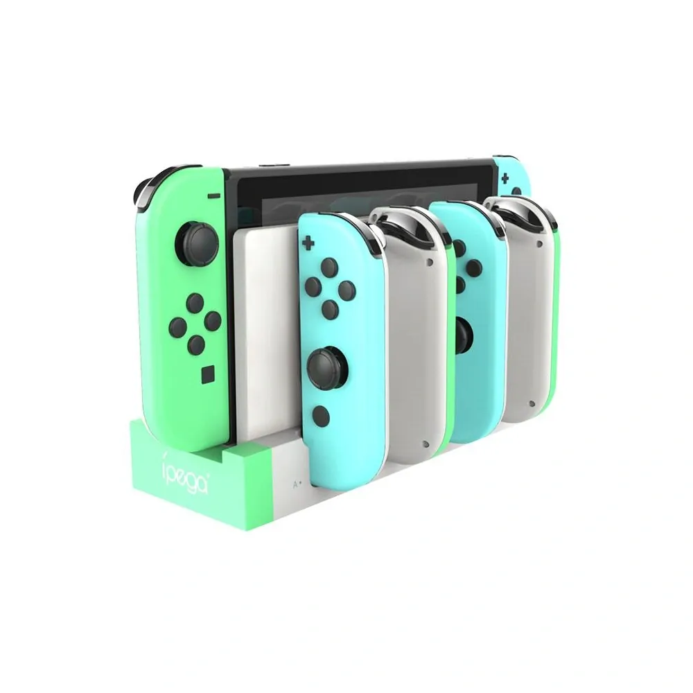 iPega 9186 Charger Dock pro N-Switch a Joy-con White/Green PG-9186A