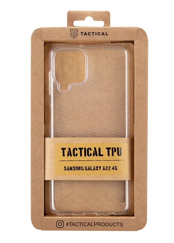 Tactical TPU Kryt pro Samsung Galaxy A22 4G Transparent