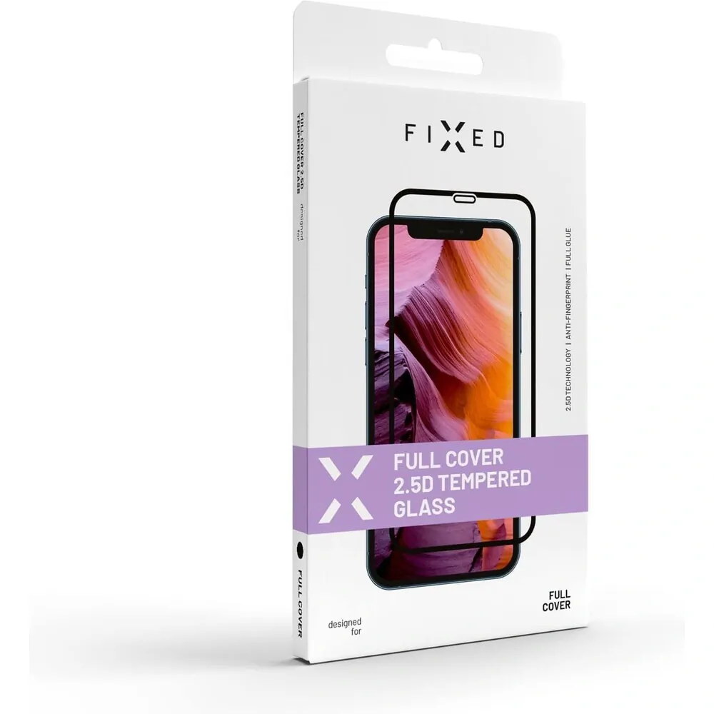 Ochranné tvrzené sklo FIXED Full-Cover pro Xiaomi Redmi 10C, lepení přes celý displej, černé
