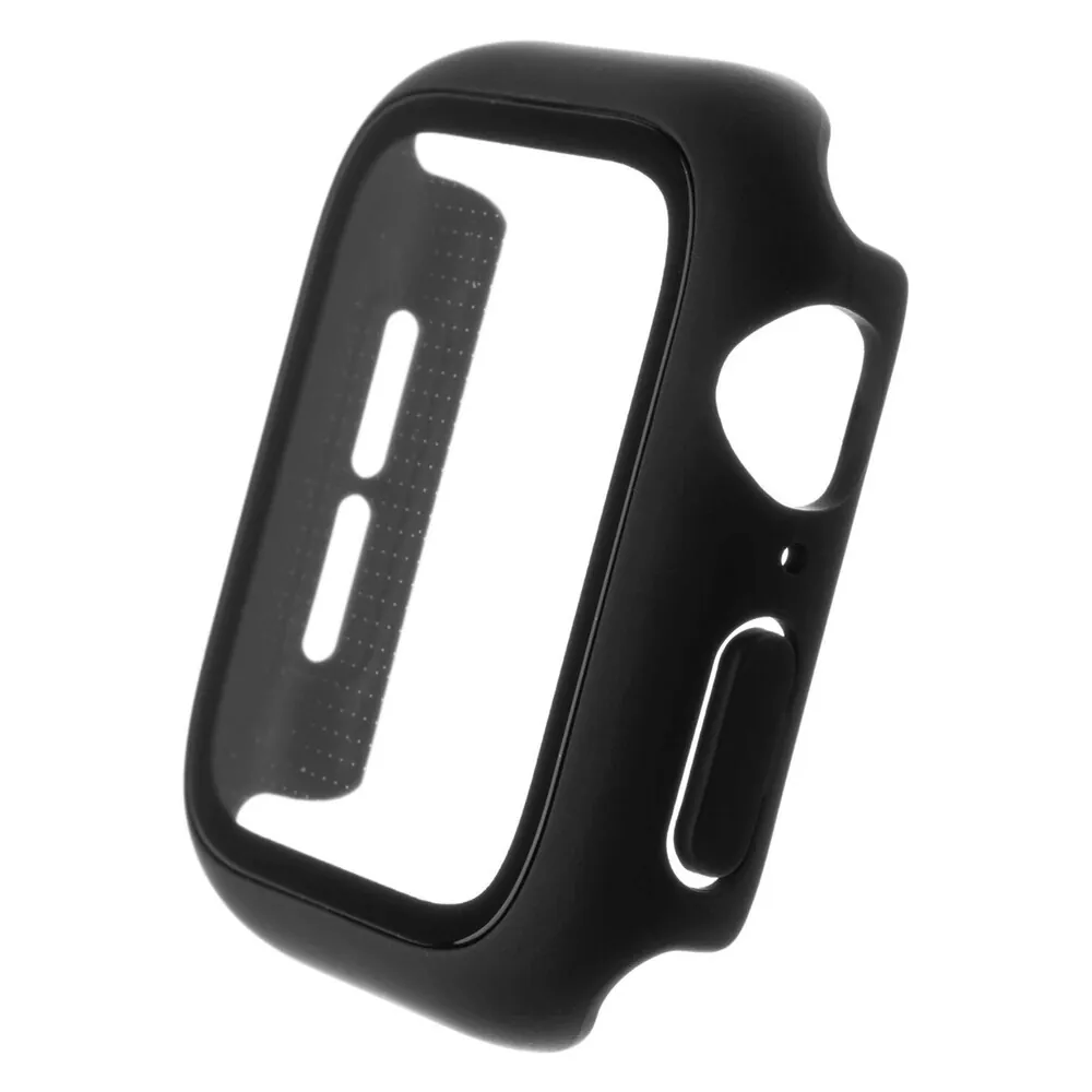 Ochranné pouzdro FIXED Pure+ s temperovaným sklem pro Apple Watch 40mm, černé, FIXPUW+-436-BK