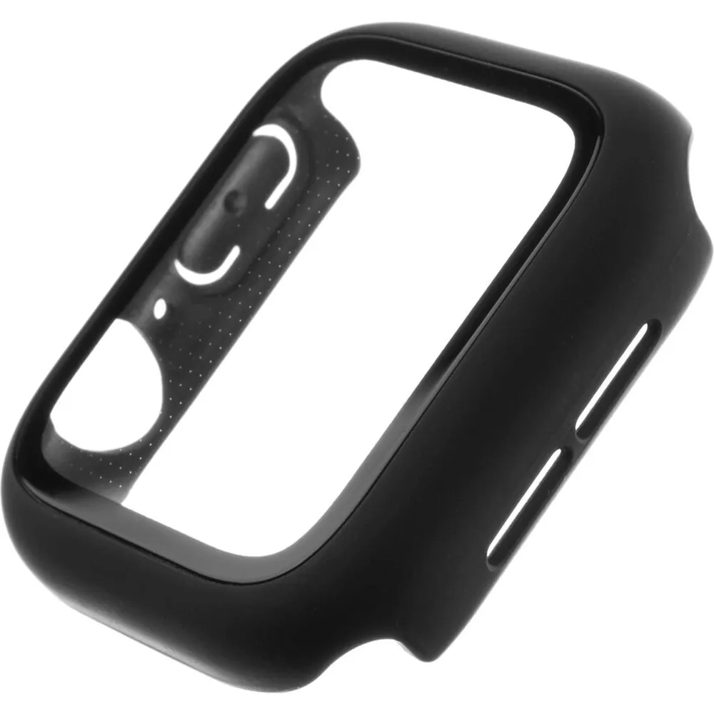 Ochranné pouzdro FIXED Pure+ s temperovaným sklem pro Apple Watch 40mm, černé, FIXPUW+-436-BK