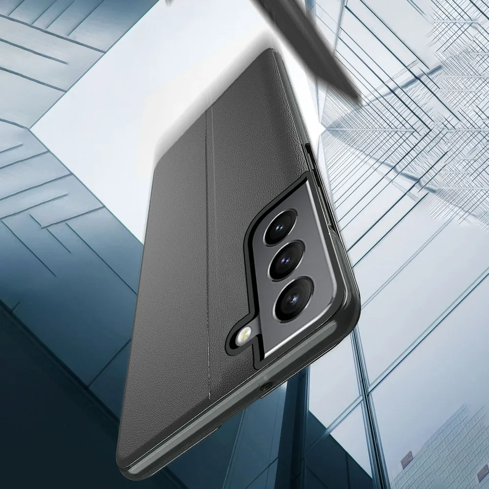 Flipové pouzdro Eco Leather View Case Samsung Galaxy S22+ (S22 Plus) červená