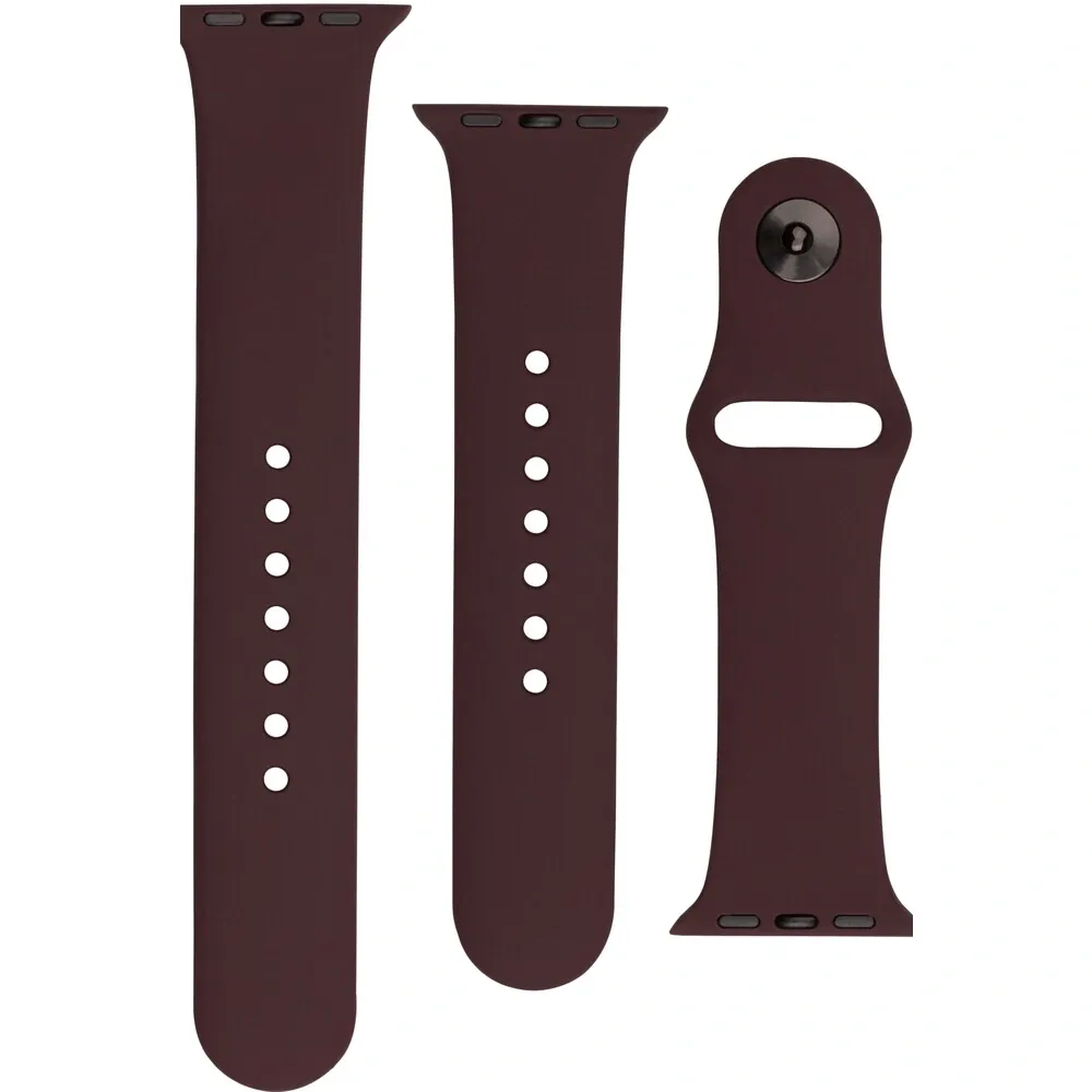 FIXED Silicone Strap set silikonových řemínků Apple Watch 38/40/41mm kakaový