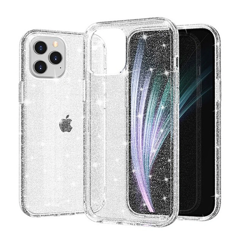 Glitrový kryt na mobil Crystal Glitter pro Xiaomi Redmi Note 11/Note 11S , stříbrný
