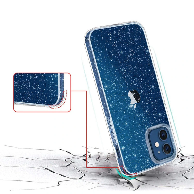 Glitrový kryt na mobil Crystal Glitter pro Xiaomi Redmi Note 11/Note 11S , stříbrný
