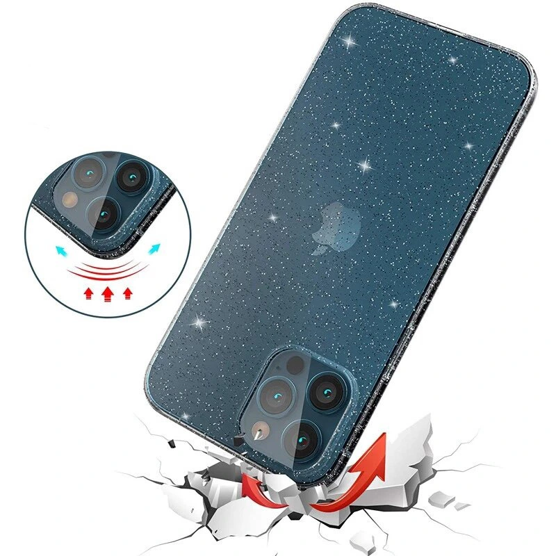 Glitrový kryt na mobil Crystal Glitter pro Xiaomi Redmi Note 11/Note 11S , stříbrný