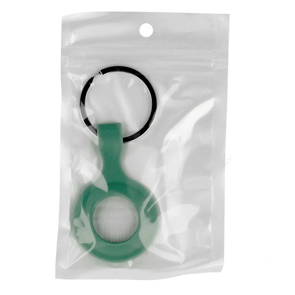 Silikonové pouzdro klíčenka pro Apple AirTag, tmavě zelená 5900217877530