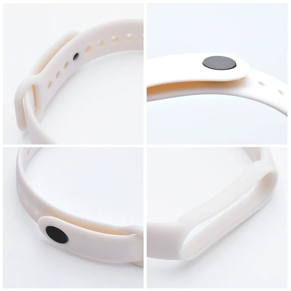 Náhradní silikonový náramek pro smartband Xiaomi Mi Band 5 / 6 / 7 / 8 , Písková  5903396176272