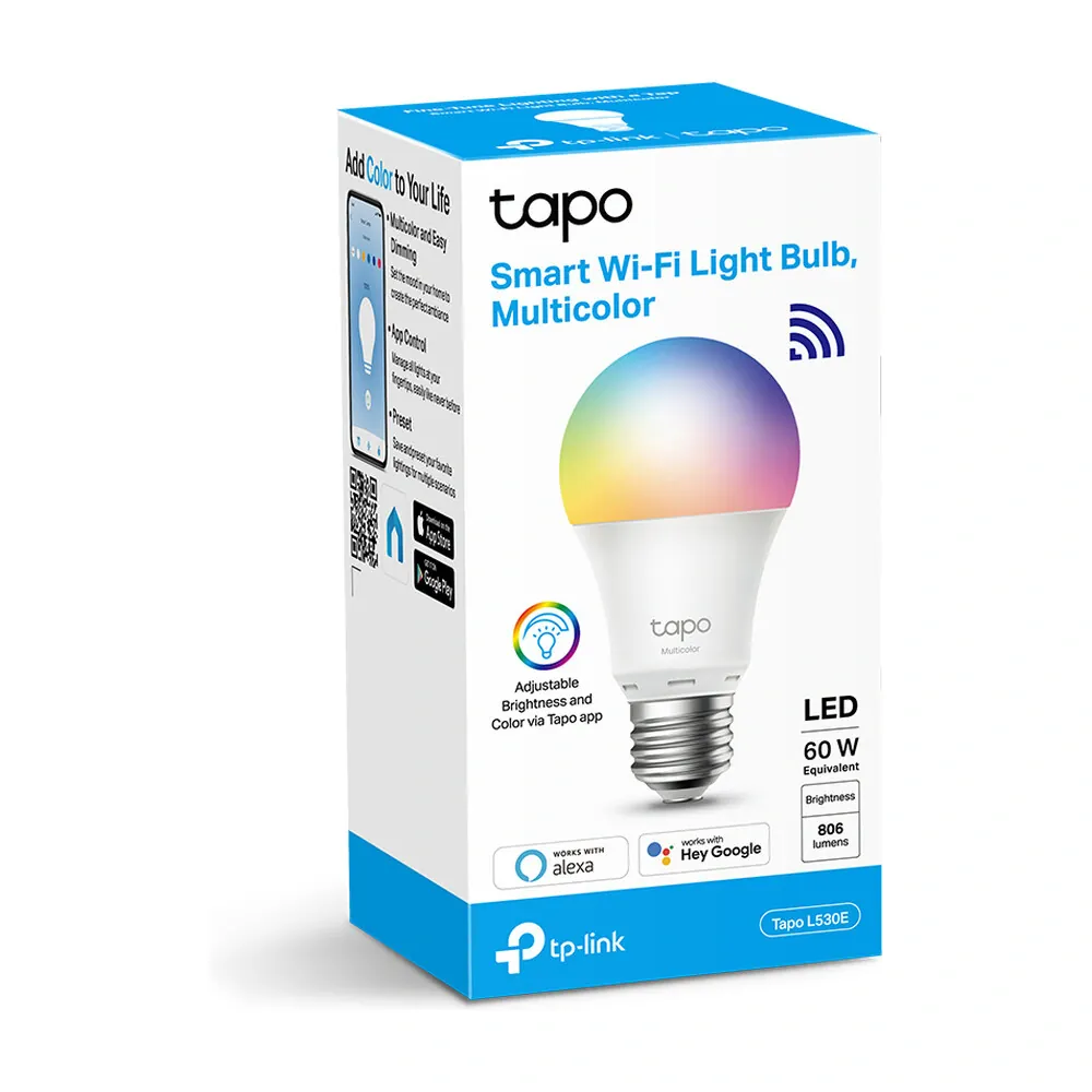 TP-Link Tapo L530E Smart žárovka E27, 8,7 W vícebarevná RGB 1 ks