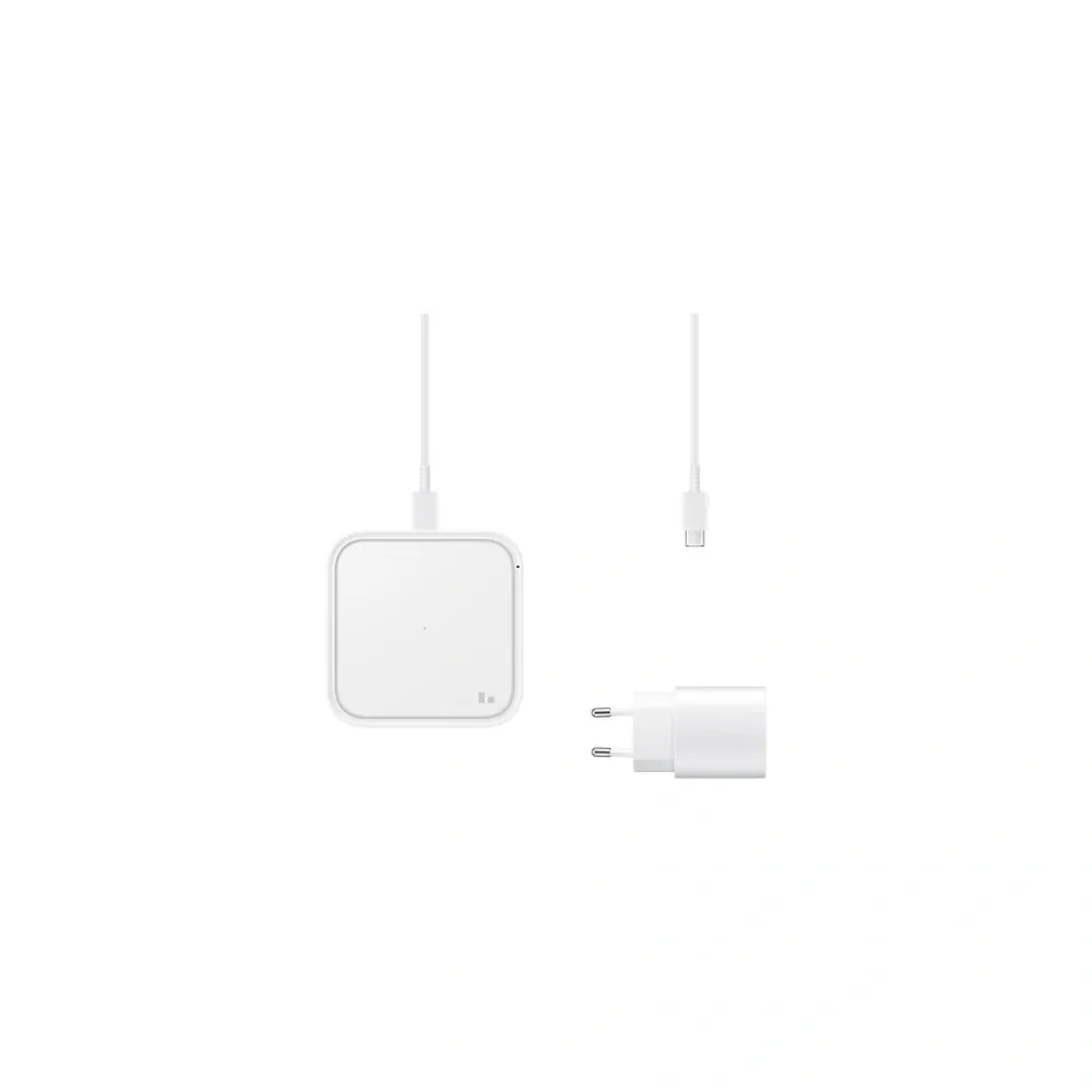 Samsung bezdrátová nabíjecí podložka s adaptérem 15W (EP-P2400TWE) bílá