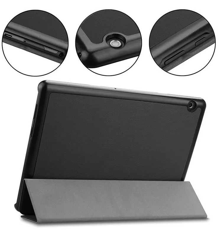 Tactical Book Tri Fold Pouzdro pro Lenovo Tab M10 HD 2nd gen. (X306) 10.1 Black 8596311161919