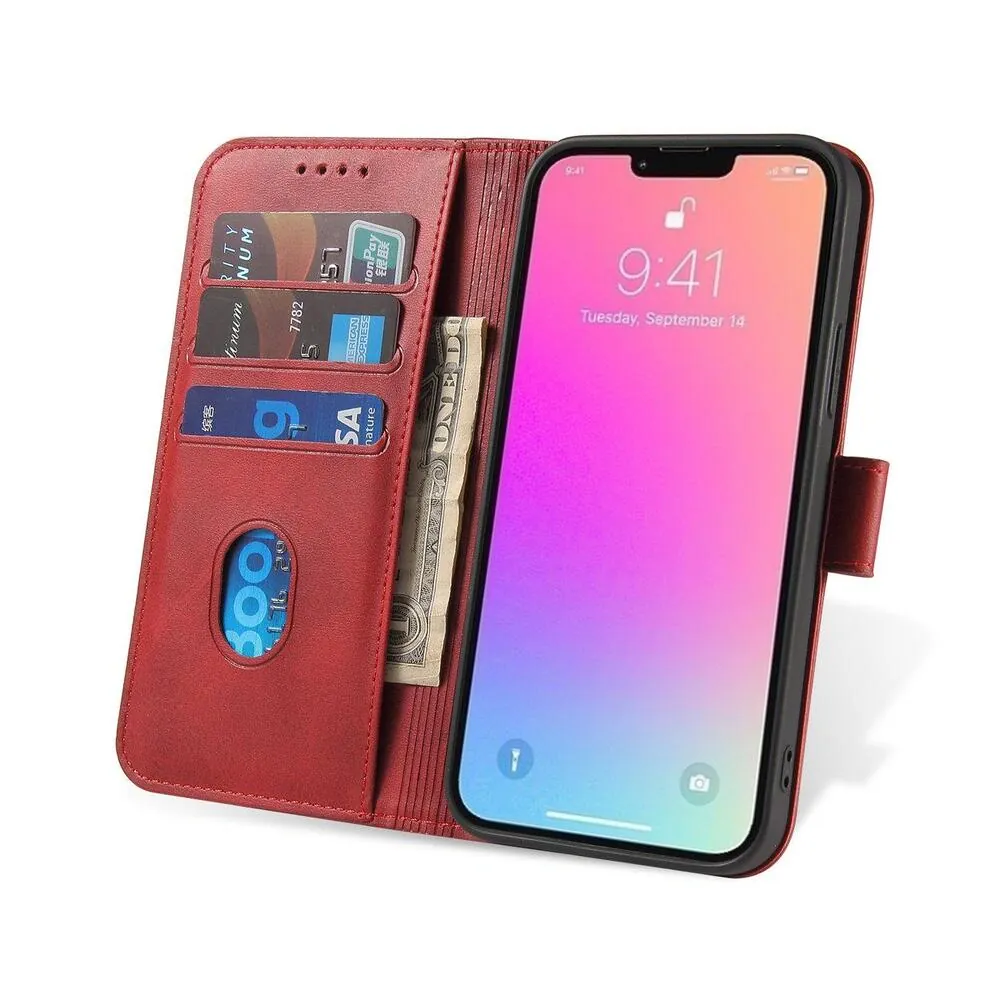 Forcell Magnet Case pouzdro Samsung Galaxy A23 5G , knížkové s uzavírací klapou, červená, 9145576263945