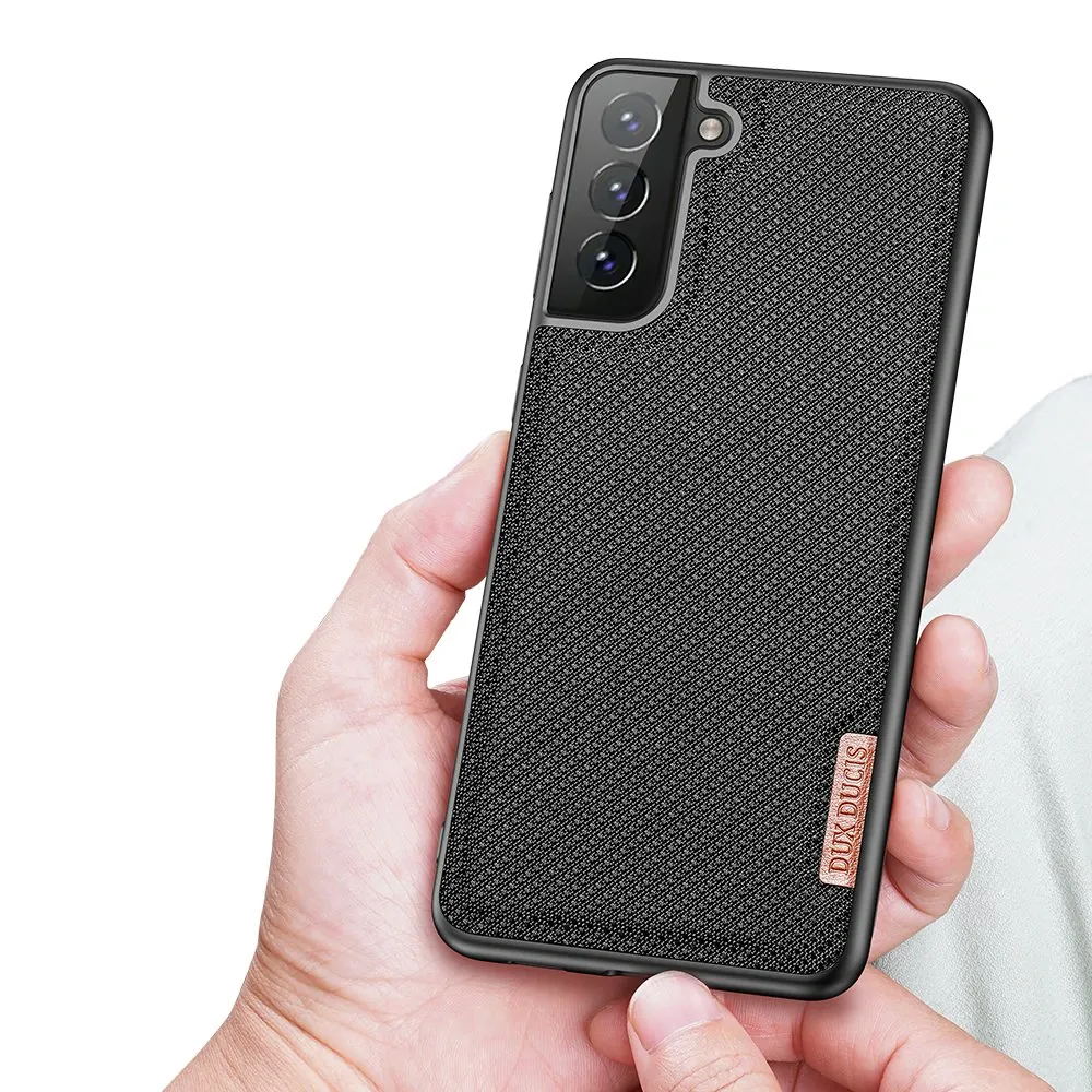Luxusní pouzdro Dux Ducis Fino Nylon , Samsung Galaxy S21+ 5G (S21 Plus 5G) , černá