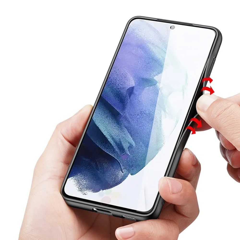 Luxusní pouzdro Dux Ducis Fino Nylon , Samsung Galaxy S21+ 5G (S21 Plus 5G) , černá