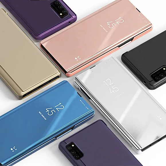 flipové pouzdro Clear View pro Samsung Galaxy A52s 5G / A52 5G / A52 4G , růžová