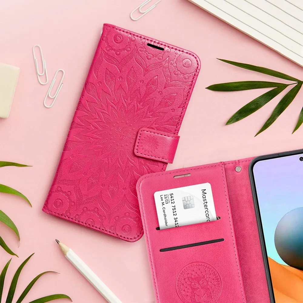 Forcell Pouzdro flipové MEZZO Book XIAOMI Redmi NOTE 12 PRO Plus 5G mandala magenta 5903396209949