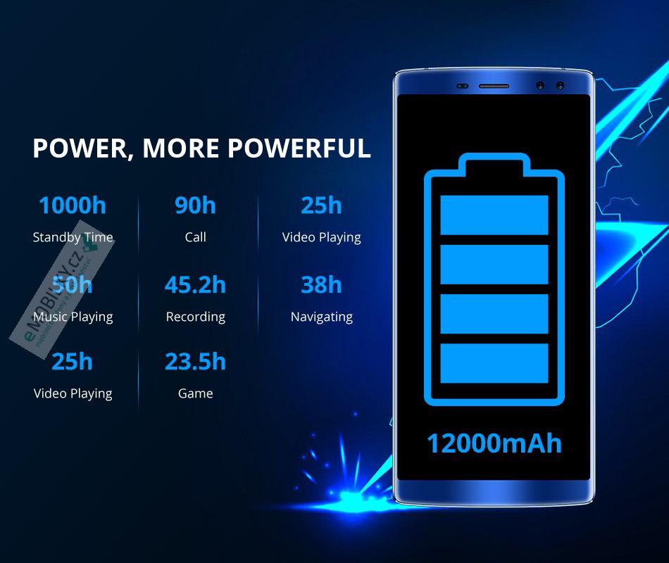 DOOGEE BL12000, CZ LTE, Dual SIM, 4GB/32GB, modrá