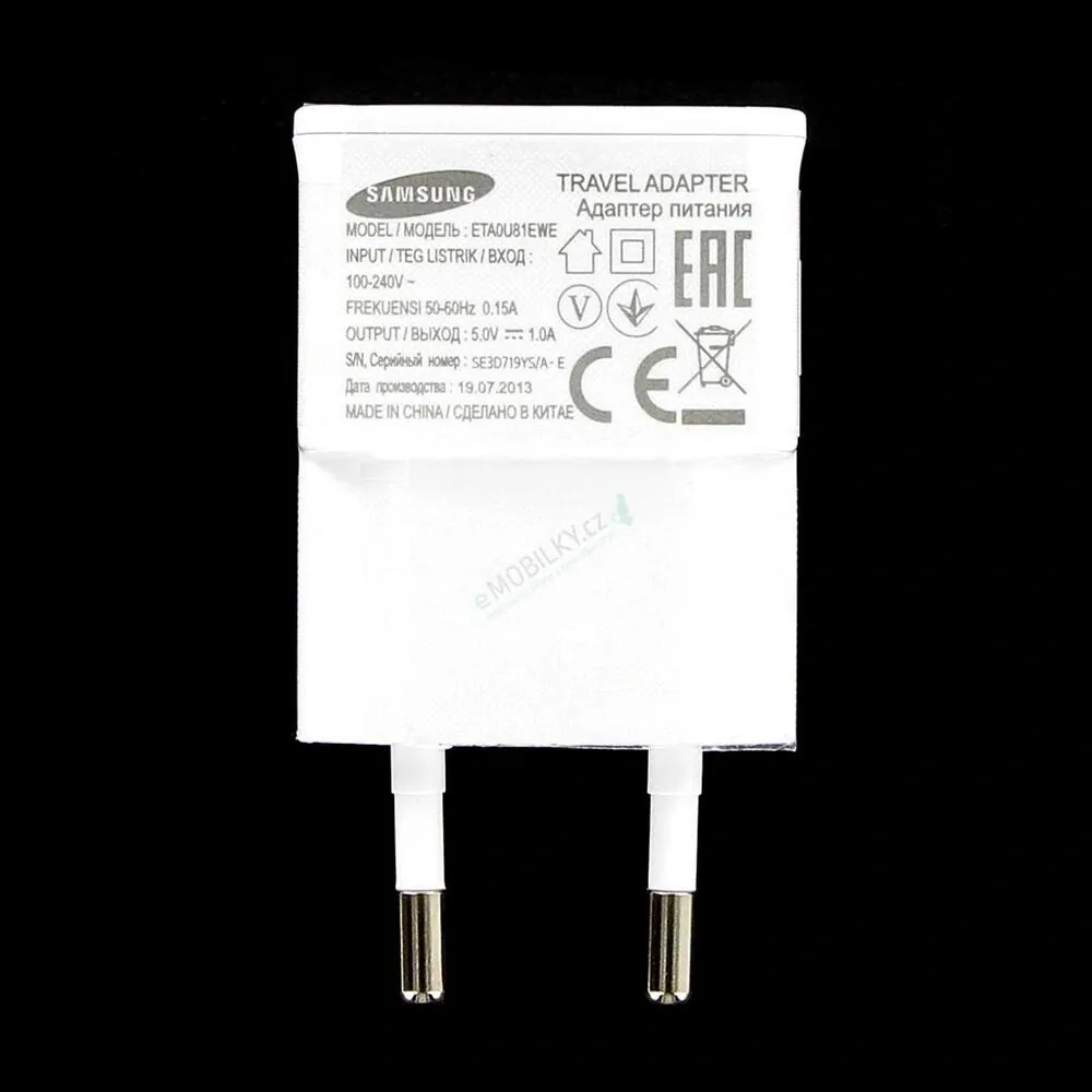 ETA0U83EWE Samsung USB Cestovní nabíječka White, 8592118104098