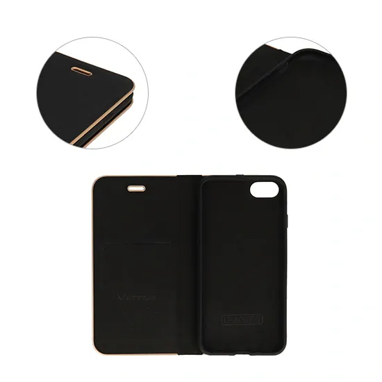 Knížkové pouzdro Vennus Book s rámem Samsung Galaxy A40 , černá 5900217299325
