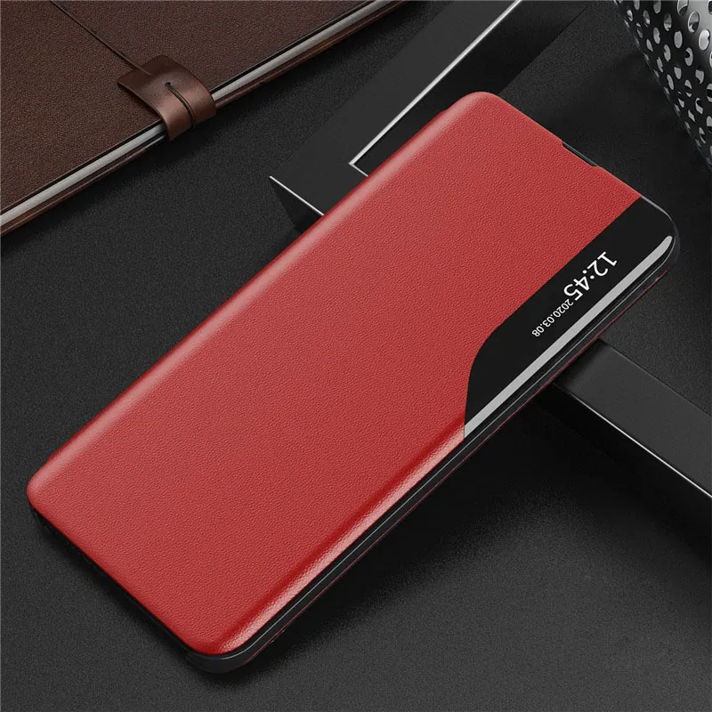 Chytré pouzdro na mobil Smart View Xiaomi Redmi Note 11 5G/Poco M4 Pro 5G , červená