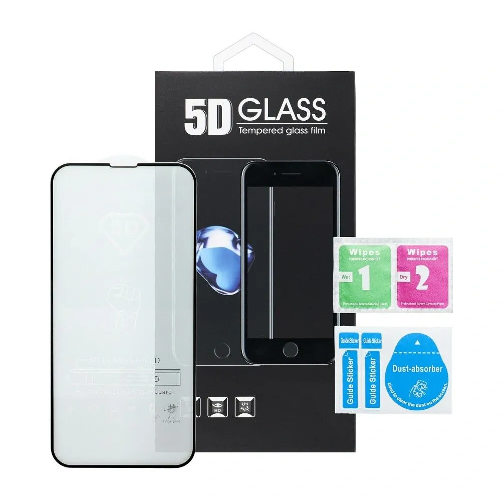 eMOBILKY 5D Full Glue tvrzené sklo Samsung Galaxy A22 4G černé, 5903396117817