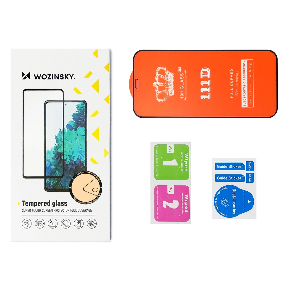 Wozinsky sada 2ks Wozinsky 5D Full Glue (case friendly) tvrzené sklo pro iPhone 14, iPhone 13 Pro / iPhone 13 , černá 9145576216804