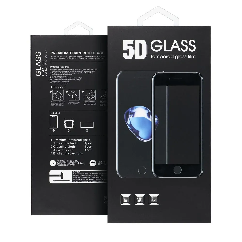 Forcell 5D tvrzené sklo na Xiaomi 13 Lite, černé 5903396253034