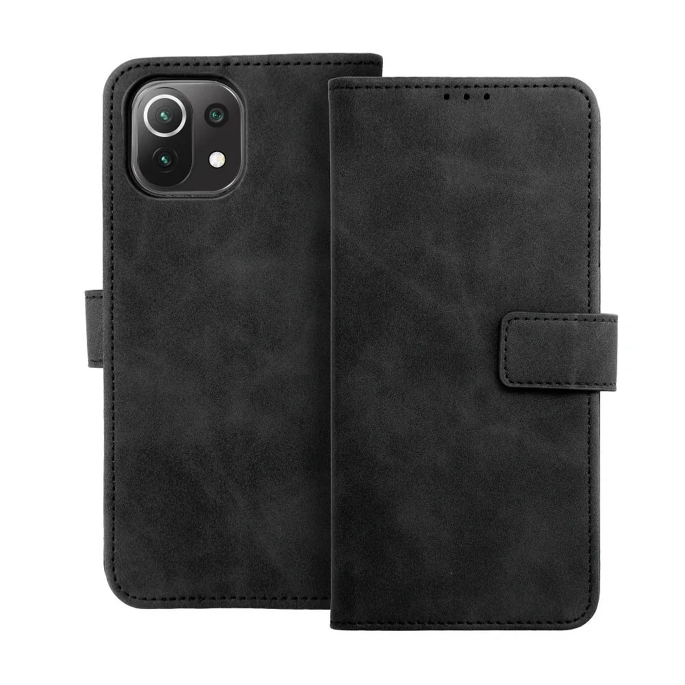 Forcell Pouzdro Flipové TENDER Book Case pro XIAOMI Mi 11 Lite 5G / Mi 11 Lite LTE ( 4G ) / Mi 11 Lite NE , černé 5903396140167