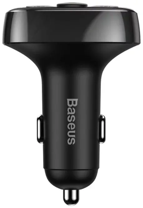Baseus CCMT000001 S-09A 2x USB Nabíječka Do Auta a FM Transmitter Black 6932172626976