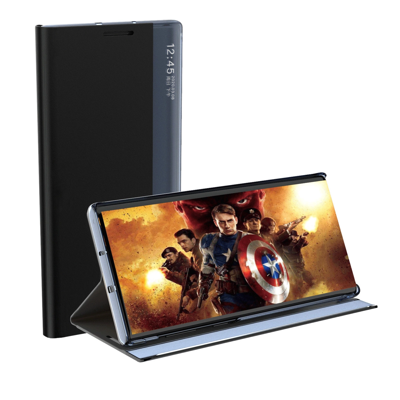 Forcell New Sleep Case pouzdro Samsung Galaxy A14 , knížkové se stojánkem , černá,  9145576270172