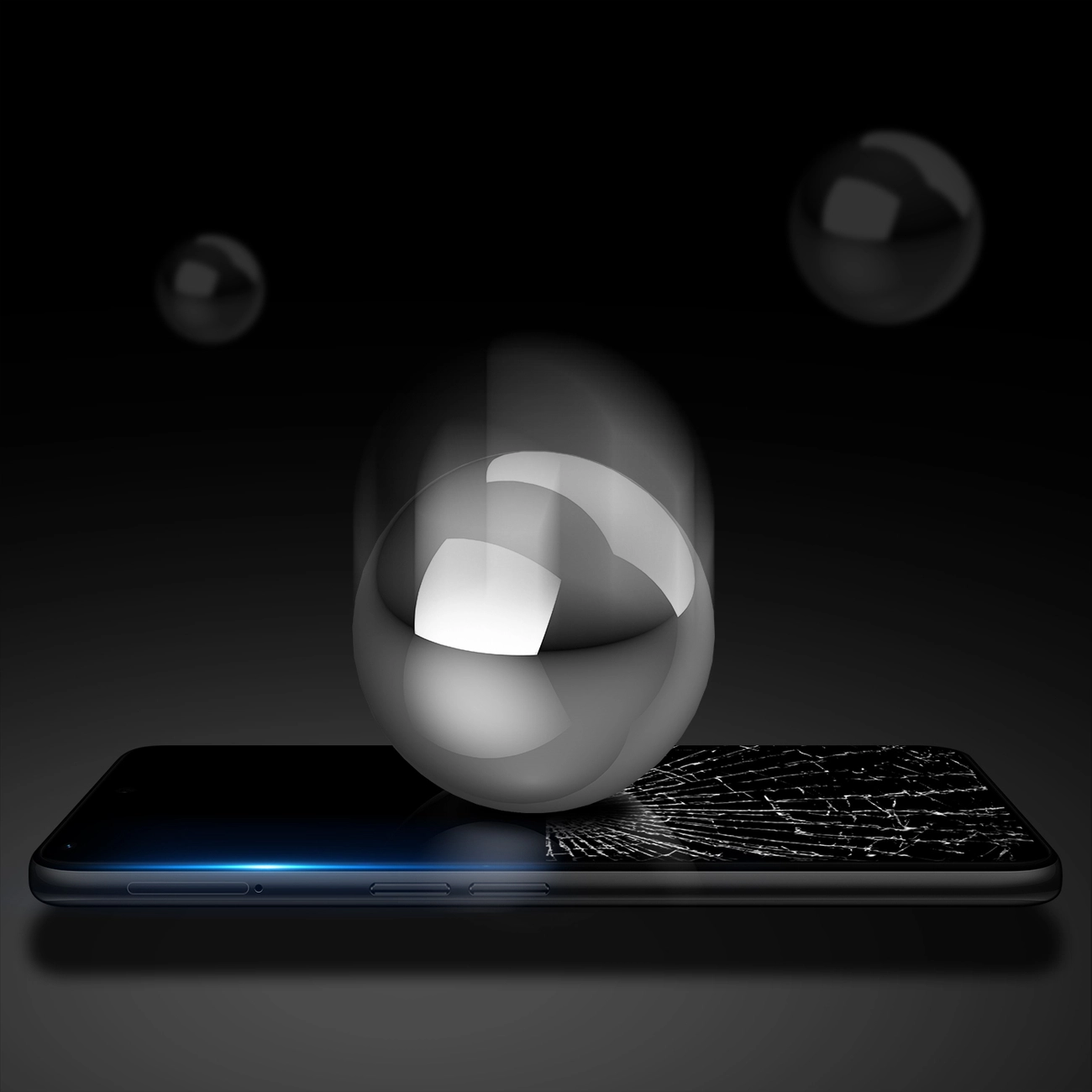 Dux Ducis Tvrzené sklo s rámečkem na celý displej 9D Vivo X80 Lite/V25, černá (case friendly), 6934913041055