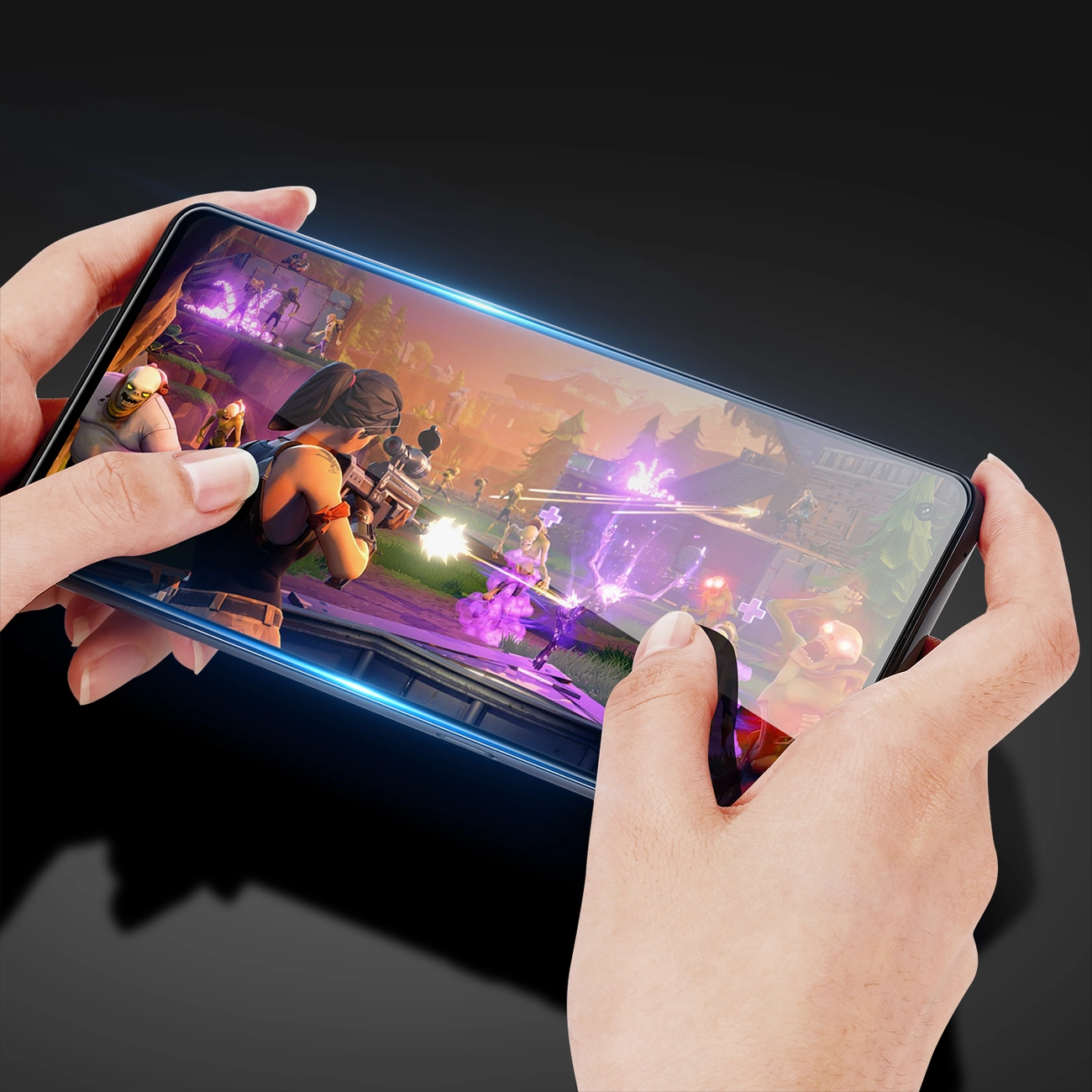 Dux Ducis Tvrzené sklo s rámečkem na celý displej 9D Vivo X80 Lite/V25, černá (case friendly), 6934913041055