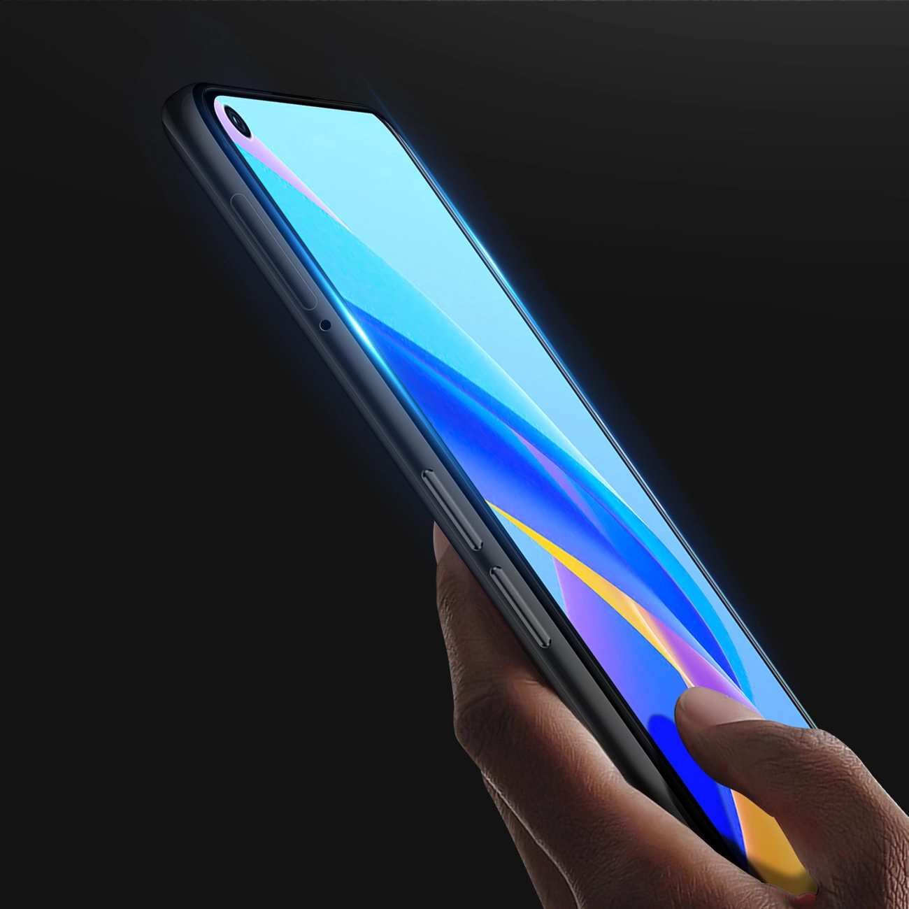 Dux Ducis Tvrzené sklo s rámečkem na celý displej 9D Vivo X80 Lite/V25, černá (case friendly), 6934913041055