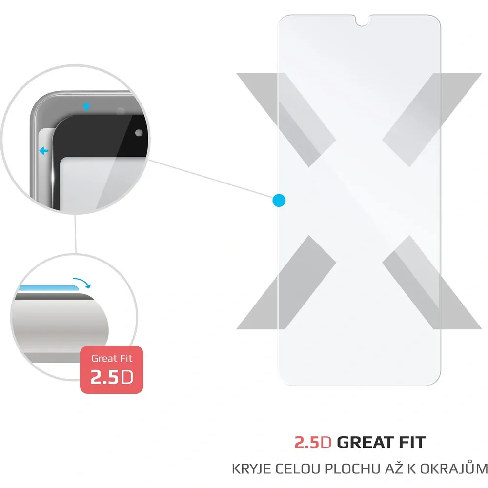 FIXED 2,5D tvrzené sklo 0,33mm Samsung Galaxy A03 čiré, FIXG-862