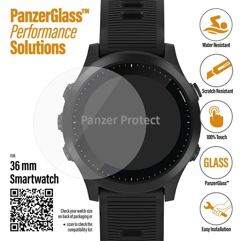 PanzerGlass™ SmartWatch (36mm) pro Garmin Fenix 5S Plus/6/6S/6S Pro/6 Pro/7 / Garmin Vivoactive 3 / Garmin Forerunner 745 / Huawei Watch GT, 5711724036088