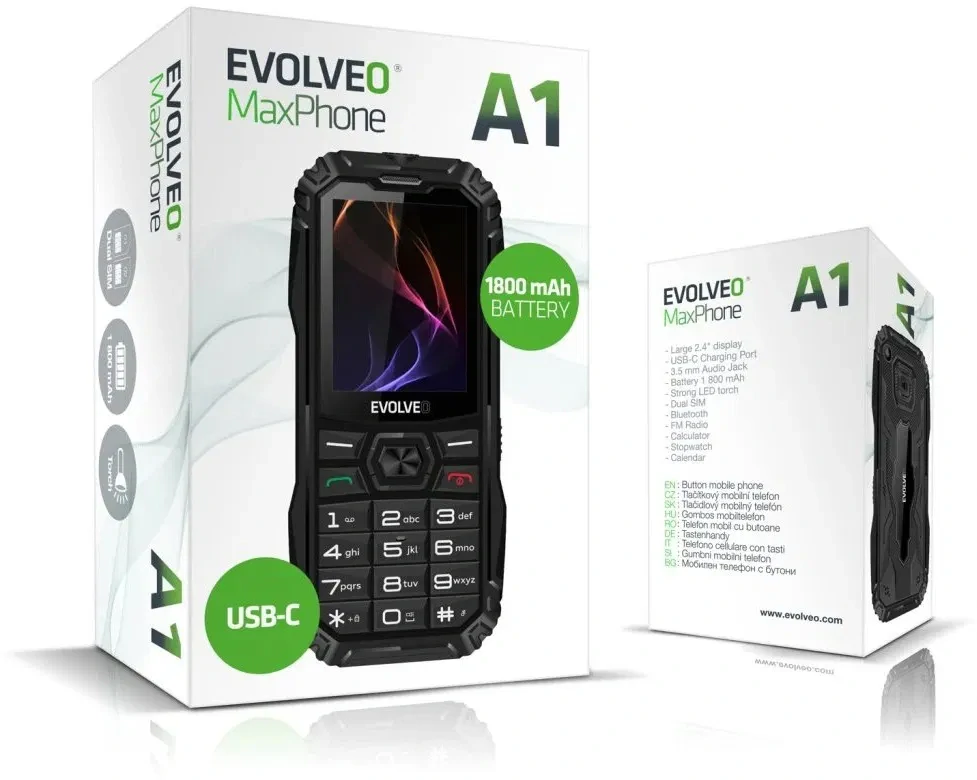EVOLVEO MaxPhone A1 černý