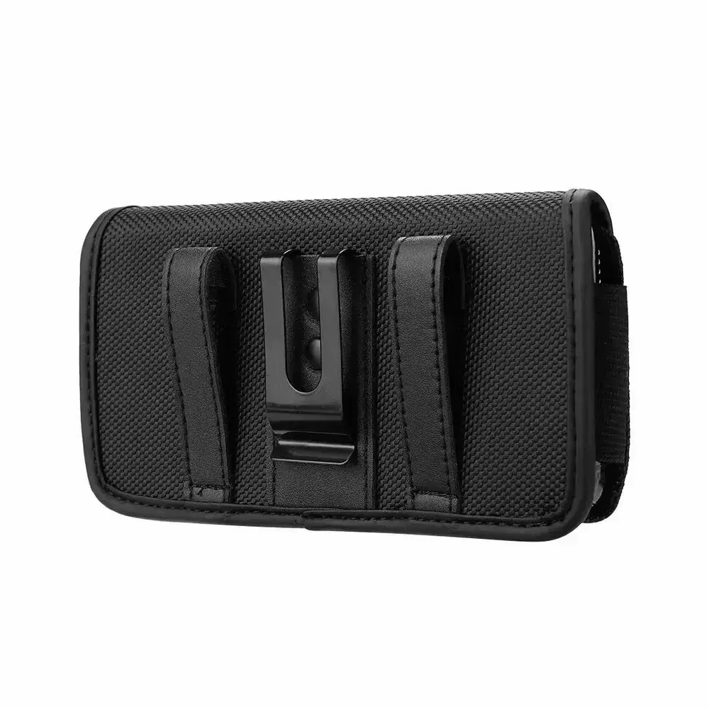 Horizontální pouzdro na opasek OXFORD Model 3 (XL) – 16 x 8 cm, černé