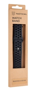 Tactical 161 Double Silikonový Řemínek pro Apple Watch 1/2/3/4/5/6/7/8/SE 42/44/45mm Black 8596311069604