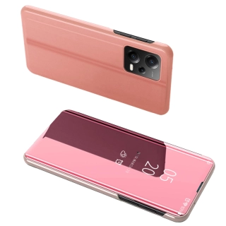 Forcell Clear View Case pouzdro Xiaomi Redmi Note 12 5G / Poco X5 5G , knížkové se stojánkem , růžové,  9145576276037
