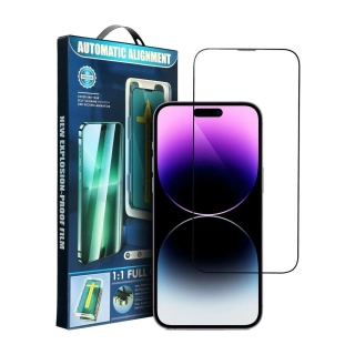 eMOBILKY 5D Full Glue tvrzené sklo iPhone Xr/11 černé + aplikátor, 5903396254758