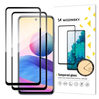 Výhodná sada 2ks Wozinsky 5D Full Glue (case friendly) tvrzené sklo pro Xiaomi Redmi Note 10 5G / Poco M3 Pro , černá,9145576216705