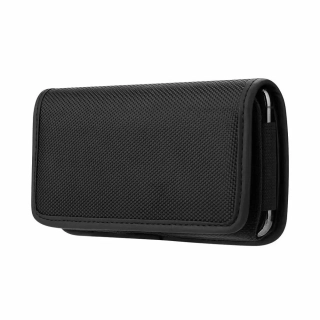 Horizontální pouzdro na opasek OXFORD Model 3 (XL) – 16 x 8 cm, černé