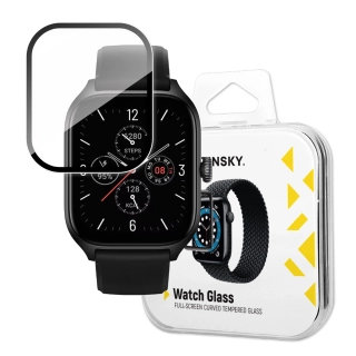 Wozinsky Full Glue tvrzené sklo Xiaomi Amazfit GTS 4 černé 9145576274453
