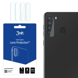 3mk Lens Protection ochrana kamery pro Samsung Galaxy A21 ,(4ks) 5903108411226