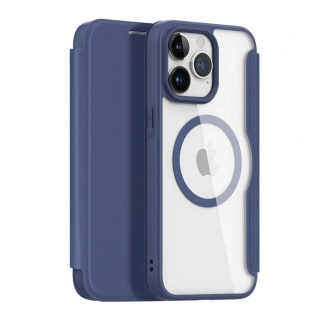 Dux Ducis Skin X Pro Flipové pouzdro s MagSafe pro Apple iPhone 15 Pro Max , modrá 6934913025277