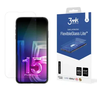 Hybridní sklo pro Apple iPhone 15 Pro Max - 3mk FlexibleGlass Lite™ 5903108535601