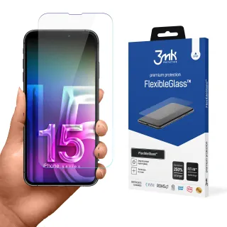 3MK Ochranné tvrzené sklo pro Apple iPhone 15 Pro Max - 3mk FlexibleGlass™ (5903108535595)