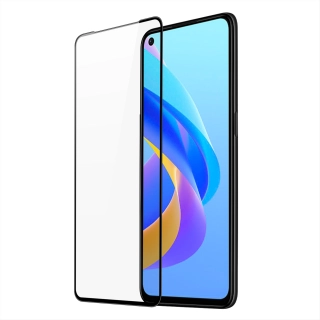 Dux Ducis Tvrzené sklo s rámečkem na celý displej 9D Oppo A76 / Oppo A36 / Realme 9i , černá (case friendly),  6934913041055