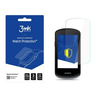 Tvrzené sklo na hodinky Garmin Edge 1040 - 3MK Watch Protection FlexibleGlass, (3ks) ,  5903108483001