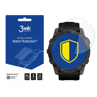 Tvrzené sklo na hodinky Garmin Fenix 7 - 3MK Watch Protection FlexibleGlass, (3ks) ,  5903108459358